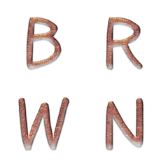 brown gold hand write ENG 01 grain