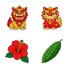 Okinawa-themed emojis