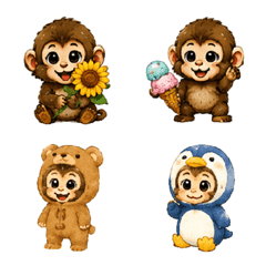 Little Monkey Daily Emoji