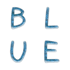 gem blue hand write alphabet V1