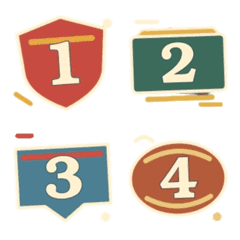 American Vintage Number Signs 1-40[ZiFu]