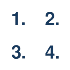 Formal Navy Blue Numbers 1-40 [ZiFu]