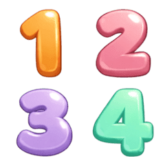 Cute & Bright Colorful Numbers