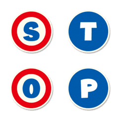 Road sign-style alphabet