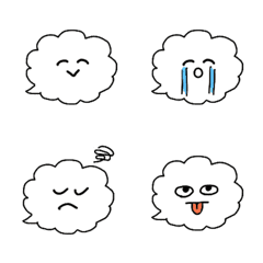 Fluffy speech bubble  Emoji