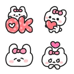 Rabbit EMOJI stickers