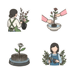 可愛！花藝教室表情貼