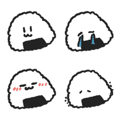 Cute Handdrawn Onigiri Emoji Everyday