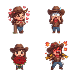 Animated cowgirl