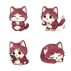 莓果小夜燈貓 0806-19