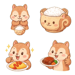 Risu no Chappy Gourmet Emoji