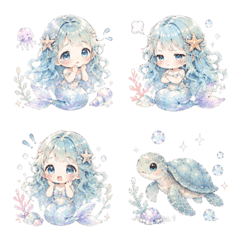 Mermaid Storybook Emoji