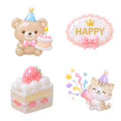 つやかわ♡誕生日＆お祝い絵文字