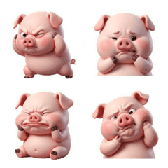 Porquinho Fofinho Revirando os Olhos