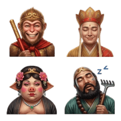 毎日使える西遊記の喜怒哀楽の絵文字