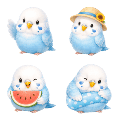 Fluffy and cozy "Summer" / Parakeet