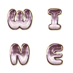 wine red grain chrome full ENG words
