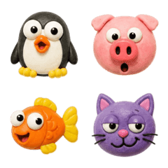 Pop-style clay art