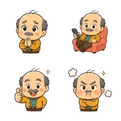 Cute Lovable Oyaji Emoji
