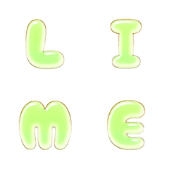 lime  simple alphabet POP