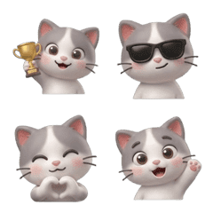 อิโมจิแมว 3D สุดน่ารัก
