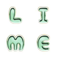 word EN lite lime green metal edge bevel