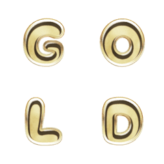 word EN bevel edge gold metal