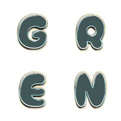 cross grain metal mos green ENG words
