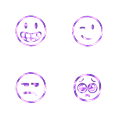 Wisteria Glow Expression Emojis