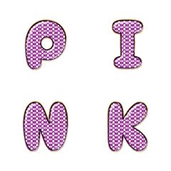 braide metal purple pink full ENG words