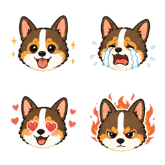 LiangLiang Corgi Big Head Emoji