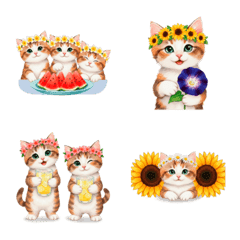毎日使える 花冠ねこ 敬語 夏〜晩夏 防災