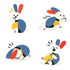 Minimalist Art Emoji: Rabbit