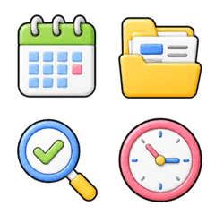 Colorful Workday: Cute Icons