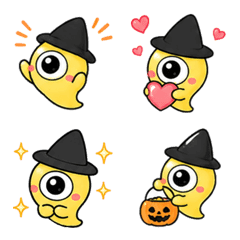 Stylish one-eyed ghost.