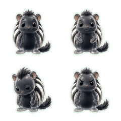 Maned rat Glass 1