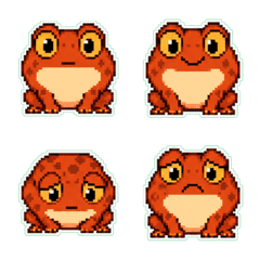Rusty tomato frog Pixel Art 1