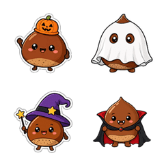ハロウィン栗ちゃん絵文字