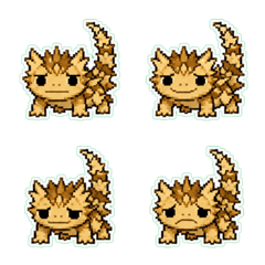 Thorny devil Pixel Art 1