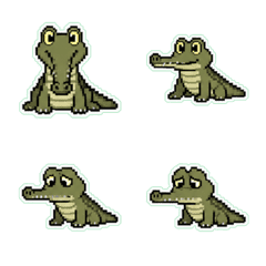 Gharial Pixel Art 1