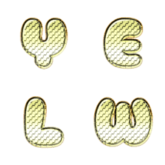 word pack yellow block metal