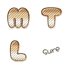 brown block metal EN words