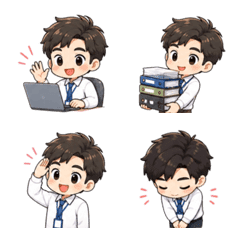 ไอคอน : หนุ่มน้อยทำงานออฟฟิศน่ารัก