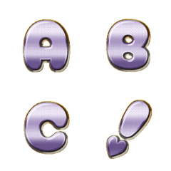purple metalic gradient full ENG words