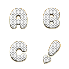 honeycomb white ENG words
