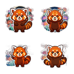 Neon Glitch: Cyber Ukiyo-e Red Panda