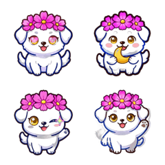 Neon Cosmos: Cyber Marshmallow Puppy