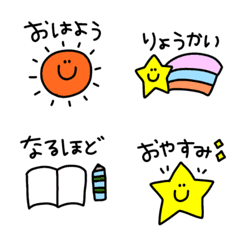 Chic and cute message emojis