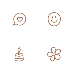 想いをそえる絵文字♡【ラテミニサイズ】