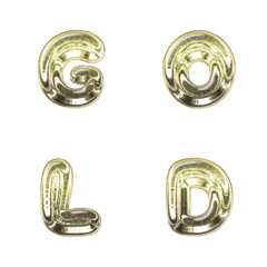 gold chrome metal full EN words